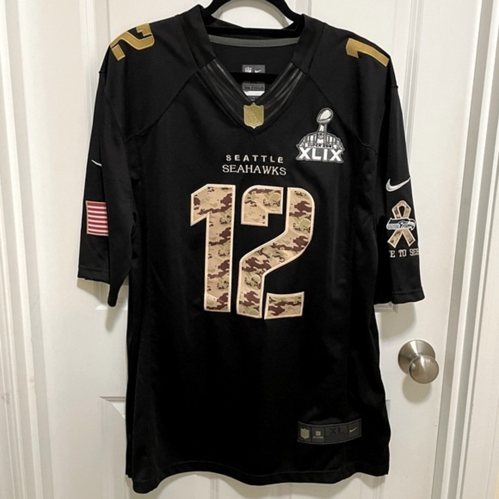 NWOT Seattle Seahawks 2015 Salute service jersey